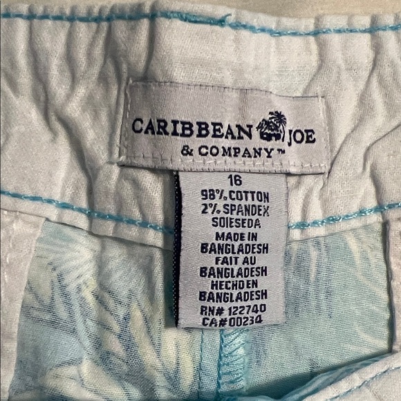 NWT Caribbean Joe Tropical Print Shorts Trio - Picture 6 of 13